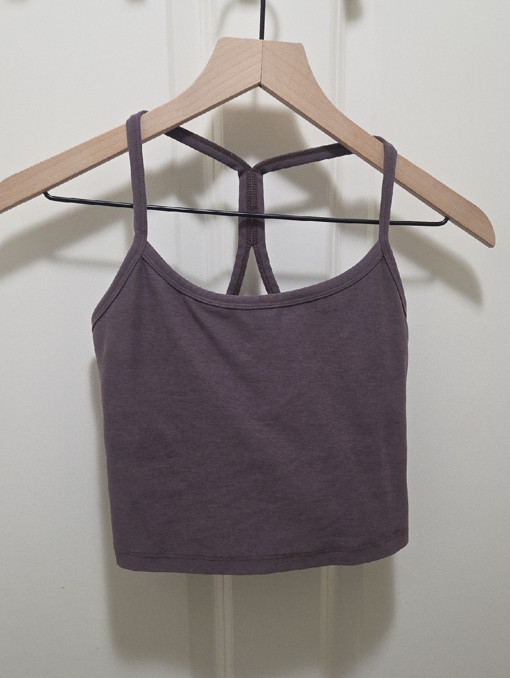 Beyond Yoga Mauve Strappy Crop Top